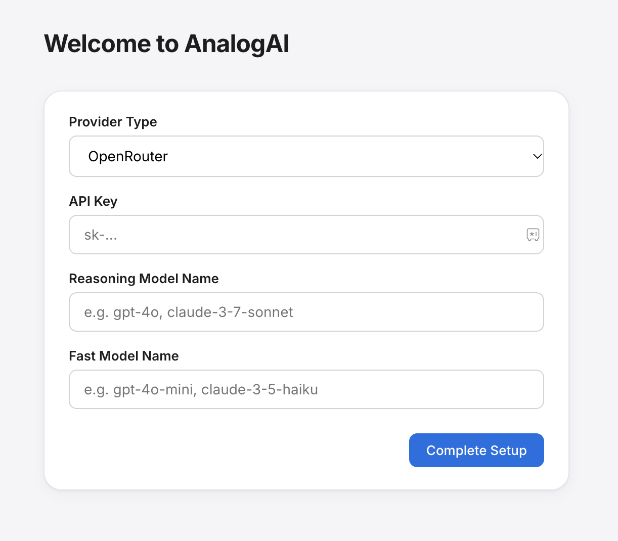 Configure Models